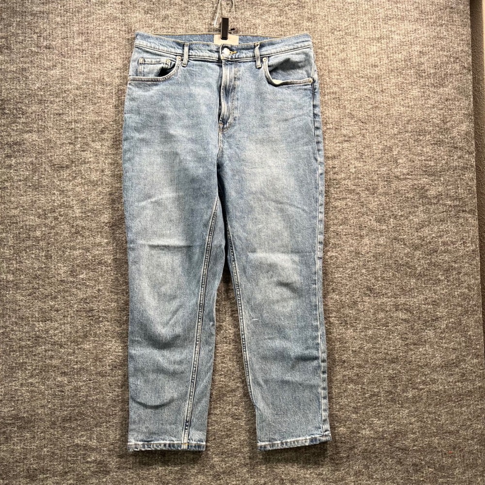 Everlane The Original Cheeky Jean Organic Cotton Blue Denim Crop 31